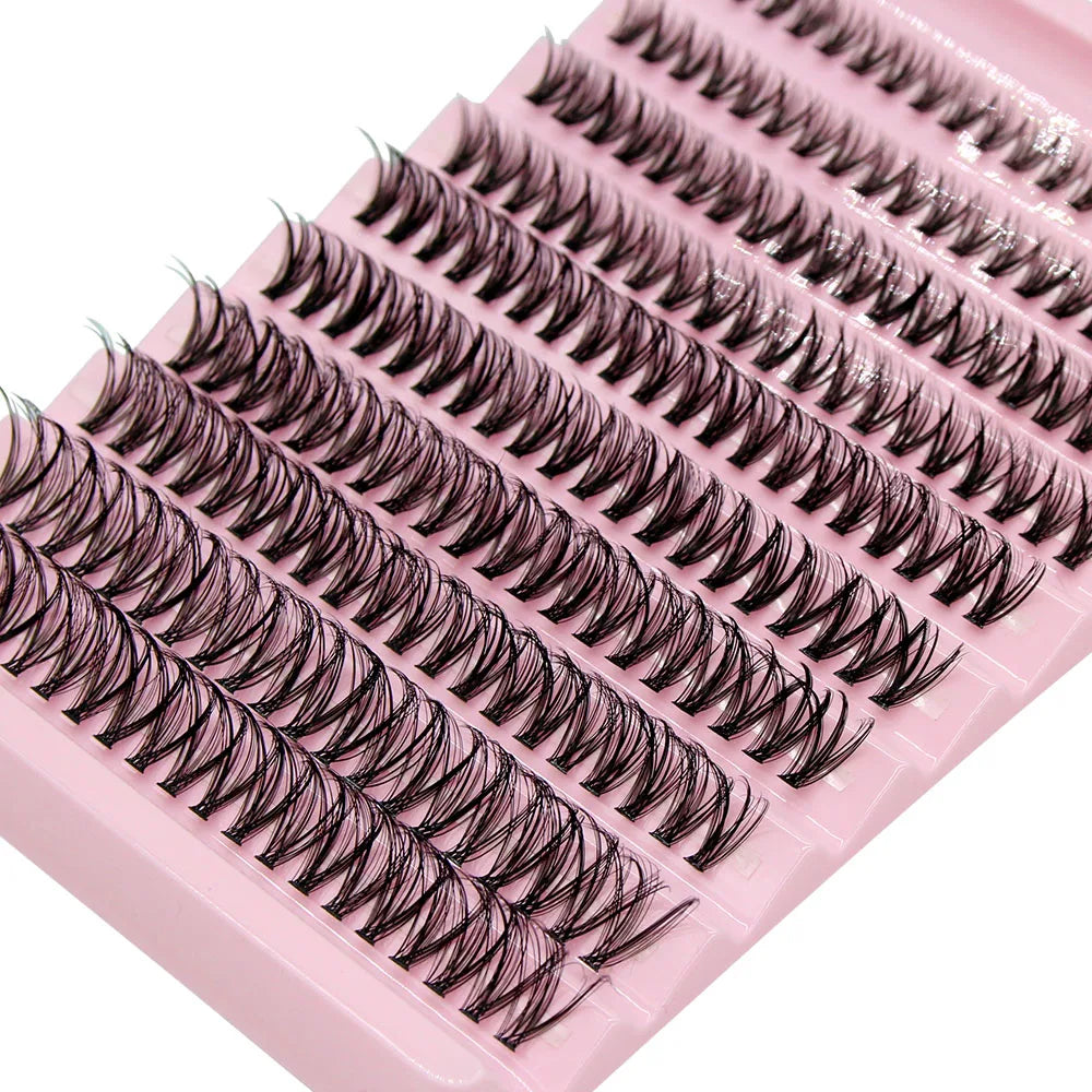 200 pièces Super Slay'z naturel 8-16mm mélange de cils grappe russie Volume Extension de cils faux cils de vison maquillage CIlios